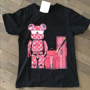 LV Supreme theme women cotton stretch t-shirt